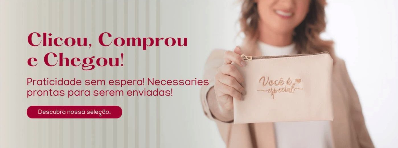 Banner de loja virtual de necessaires